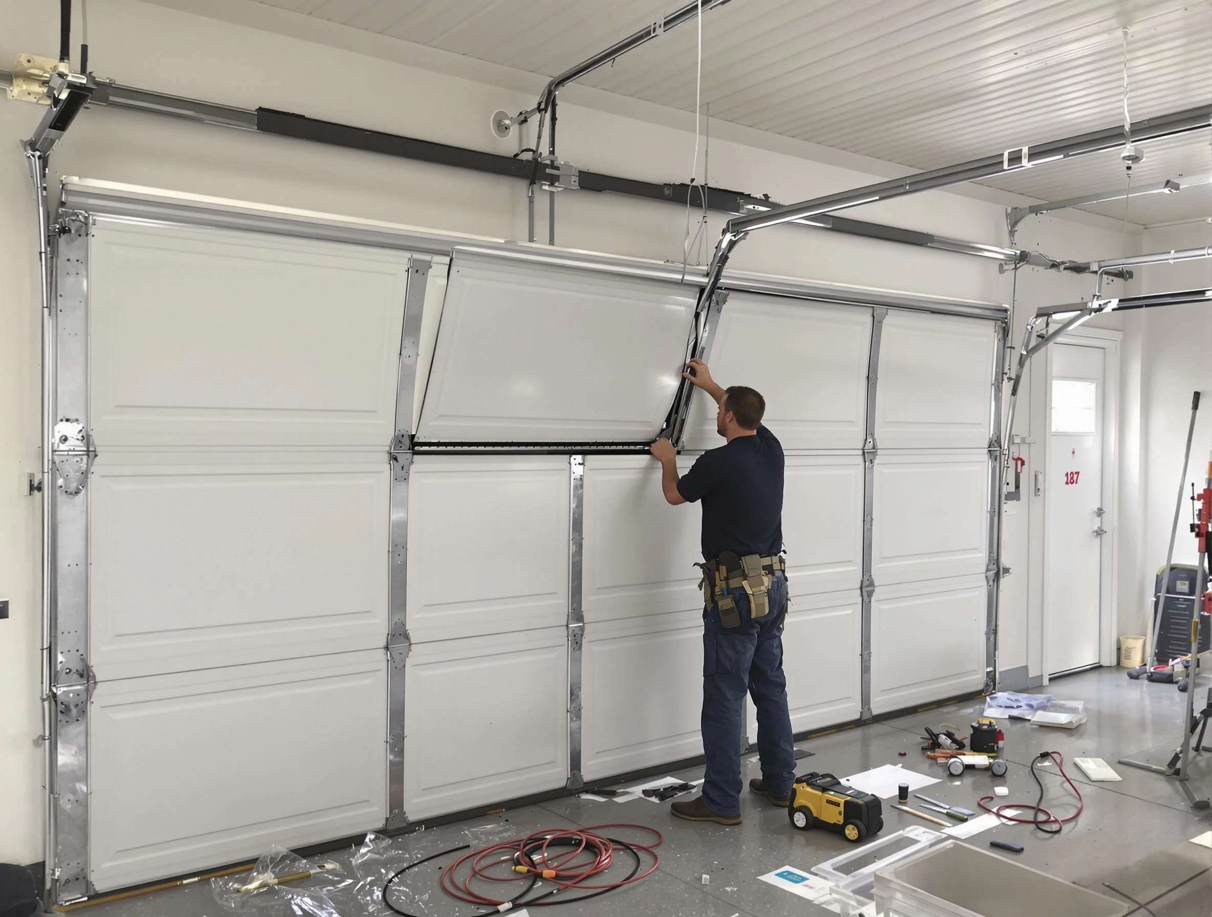 Garage Door Section Replacement in Wyndham