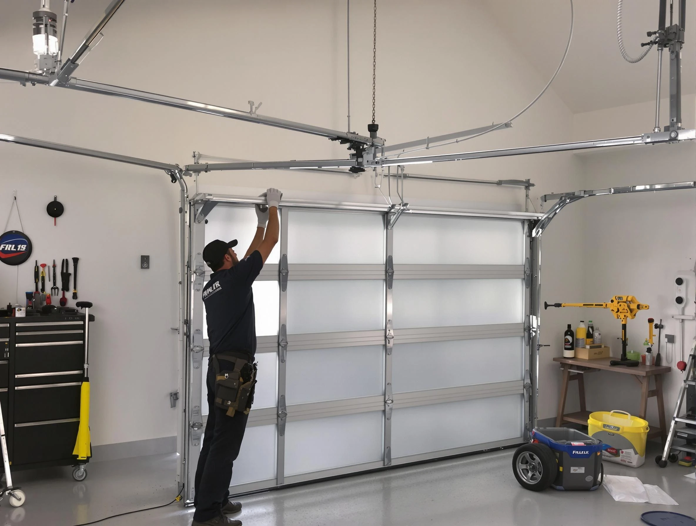 Wyndham Garage Door Repair certified team performing precision garage door installation in Wyndham
