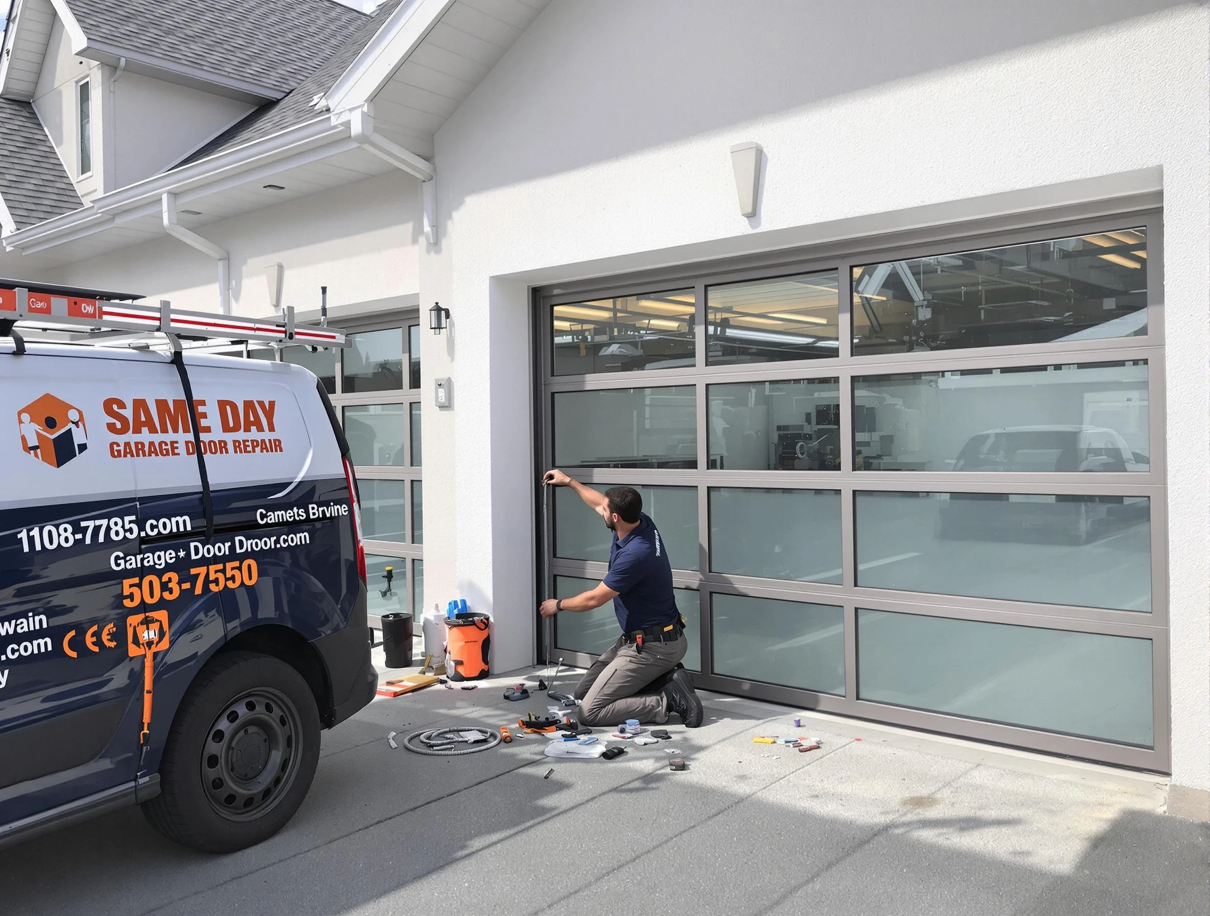 Same-day garage door repair service by Wyndham Garage Door Repair in Wyndham